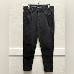 Democracy Modern "Ab"solution High Rise Ankle Length Black Wash Jeans Size 12